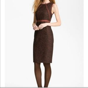 Magaschoni tweed wool dress sleeveless